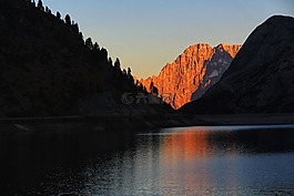 山,白云岩,湖