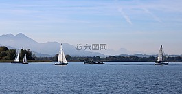 景觀,基姆湖,湖
