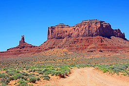 紀(jì)念碑山谷,路,沙漠