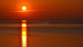 巴拉頓湖,日落,黃昏