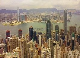 香港,城市,摩天大樓