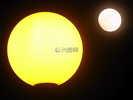 月亮,光,燈
