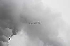 煙,煙囪,天空