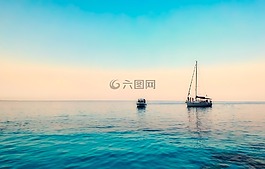 希臘,船,帆船
