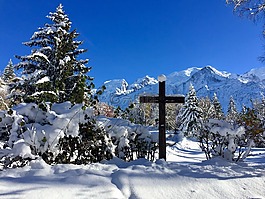 雪,十字,阿爾卑斯山