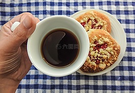 早餐,咖啡,包子