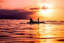 沖浪,海,海洋