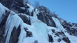 瀑布,凍結(jié),冰