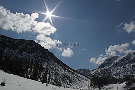 山,高山,山景观