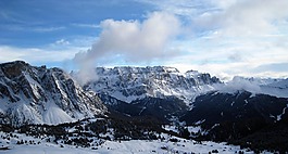 高山,阿爾卑斯山全景圖,山