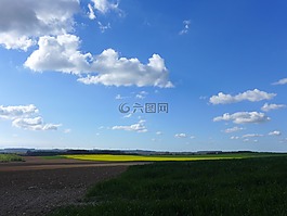 夏天,藍色,天氣