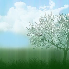 背景,空气,云