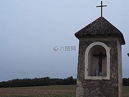 交叉,十字路边,宗教