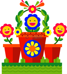 表情符號,鮮花,花園