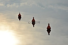 湖,水,浮标