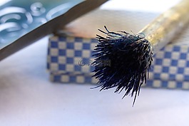 刷,藍(lán)色,纖維