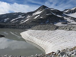 冰川湖,山