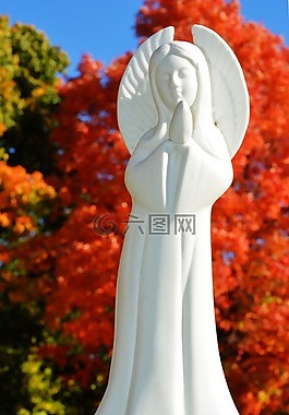 天使雕像,墓地,宗教