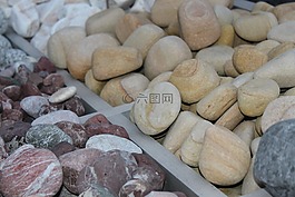 花園,施工,石頭