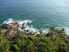 海洋,巖,波
