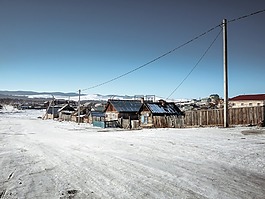 雪,冬天,道路