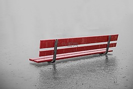 雨,湖,高水