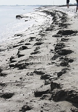 海灘,水,海