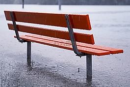 雨,湖,高水