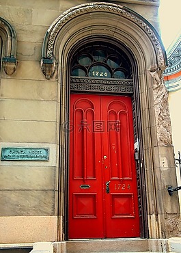 紅色,門,建設(shè)