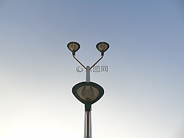 路燈,光,燈