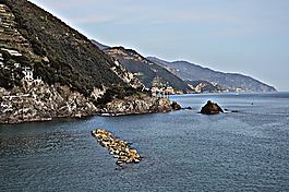意大利,海岸,地中海