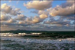 海,海灘,水