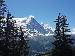 滑翔傘,艾格峰北臉,公路