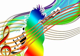 舞蹈,音樂,高音譜號