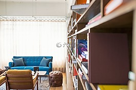 模糊,書柜,書籍