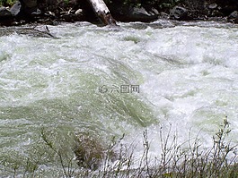 涌水,河,溪