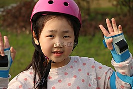 兒童,表達,女孩