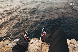 海岸,腳,鞋類