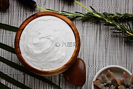 棕櫚樹,奶油,薰衣草