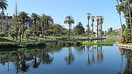 回音公园,洛杉矶,湖