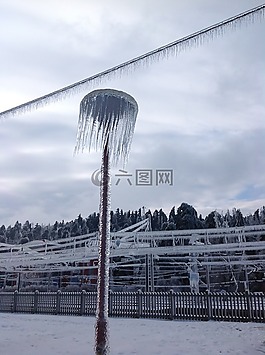冰,凍結,冬天