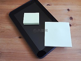 平板電腦,postit,膠粘物