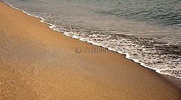 海灘,泡沫,撒丁島