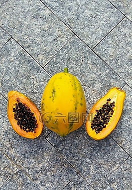 木瓜,水果,食品
