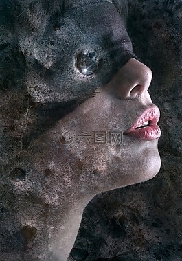 幻想,肖像,面對