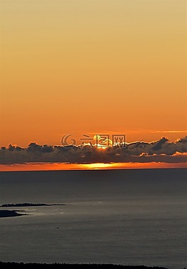 日出,云,太陽