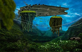 幻想,森林,明星
