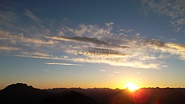 日出,天空,上午