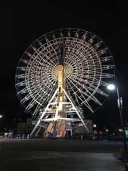 亮起来,摩天轮,夜景