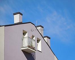 房子,阳台,墙